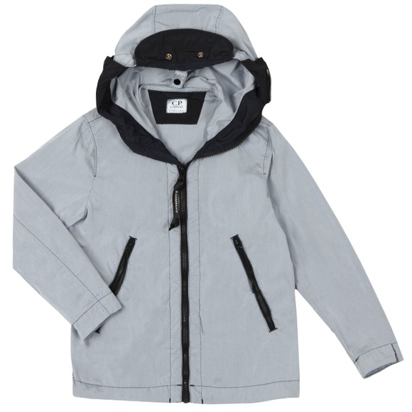 C.P. Company Undersixteen Boys Grey Chrome Split Goggle Jacket main image