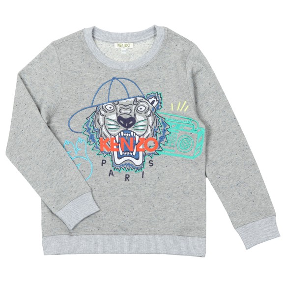 Kenzo Kids Boys Grey Street Tiger Sweatshirt main image