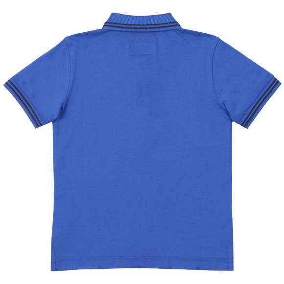 Emporio Armani Boys Blue Tipped Polo Shirt main image