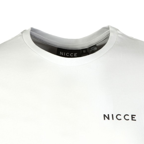 Nicce Mens White Chest Logo T-Shirt main image
