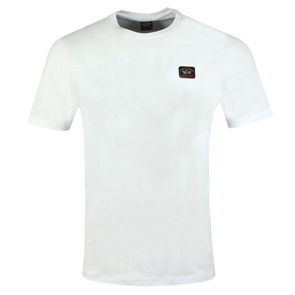 Paul & Shark Mens White Chest Badge Plain T-Shirt main image