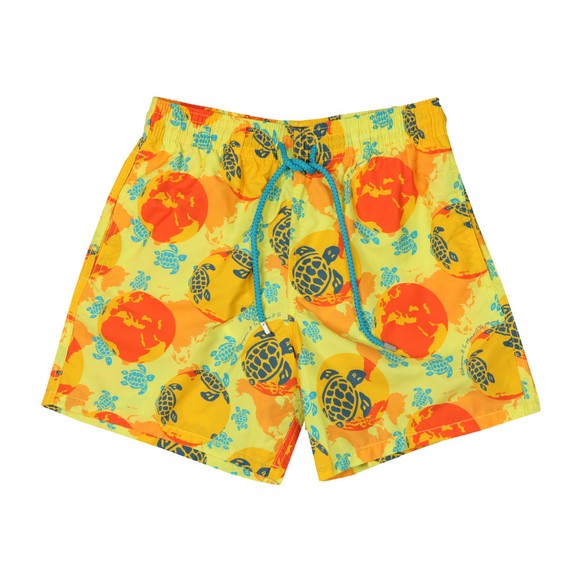 Vilebrequin Mens Yellow World Map Dots Swim Short main image