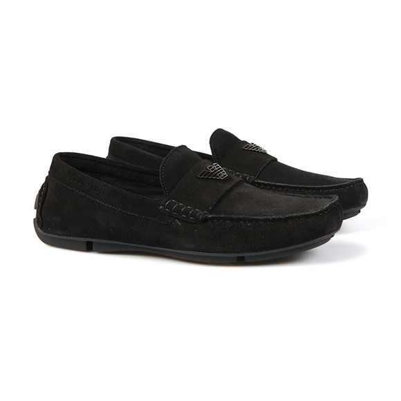Emporio Armani Mens Black Logo Driver Shoe #2