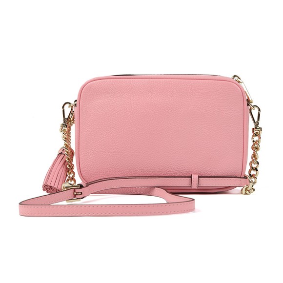 Michael Kors Womens Pink Ginny Medium Pebbled Leather Crossbody main image