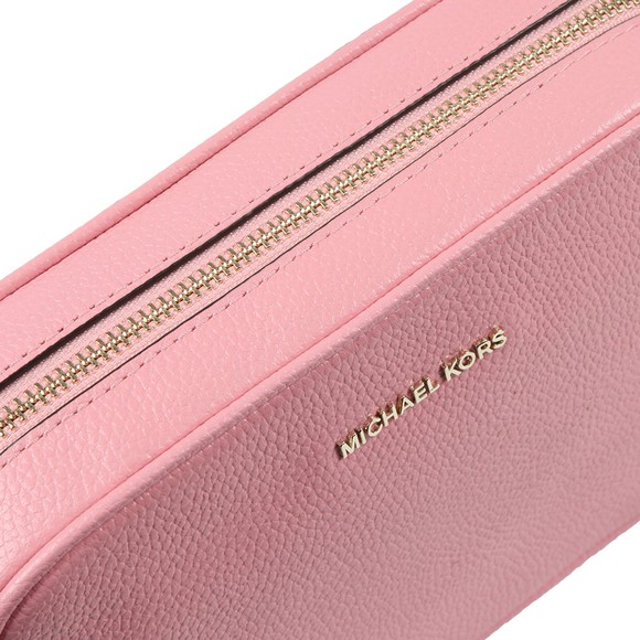 Michael Kors Womens Pink Ginny Medium Pebbled Leather Crossbody main image