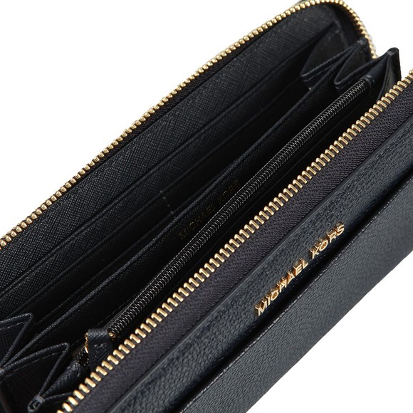 Michael Kors Womens Blue Mercer Pocket Zip Around Continental Purse #3