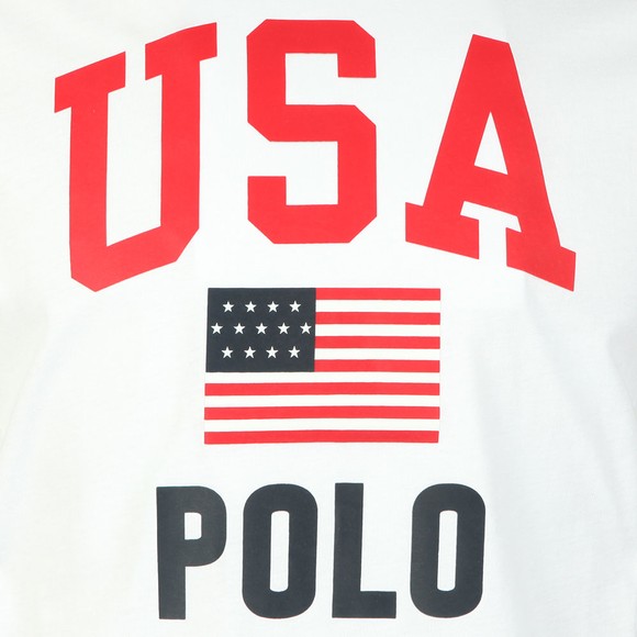 Polo Ralph Lauren Mens White Flag T Shirt #2