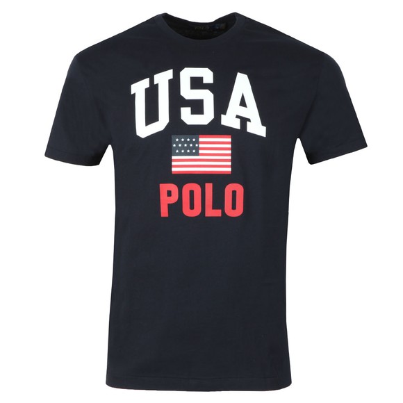 Polo Ralph Lauren Mens Blue Flag T Shirt main image