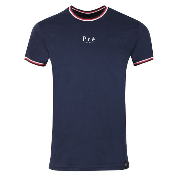 Pre London Mens Blue Ringer T Shirt main image