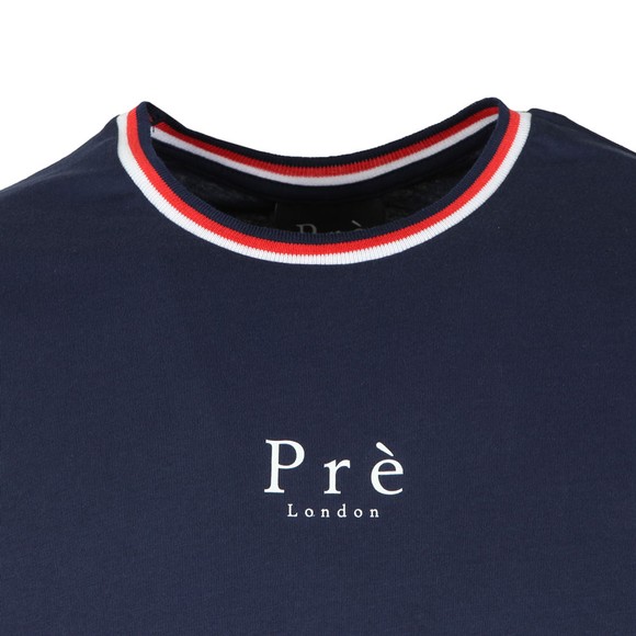 Pre London Mens Blue Ringer T Shirt main image