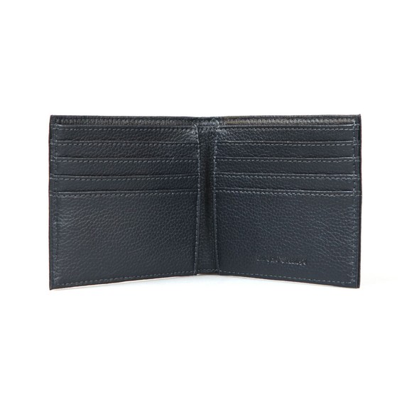 Emporio Armani Mens Blue Logo Leather Wallet main image