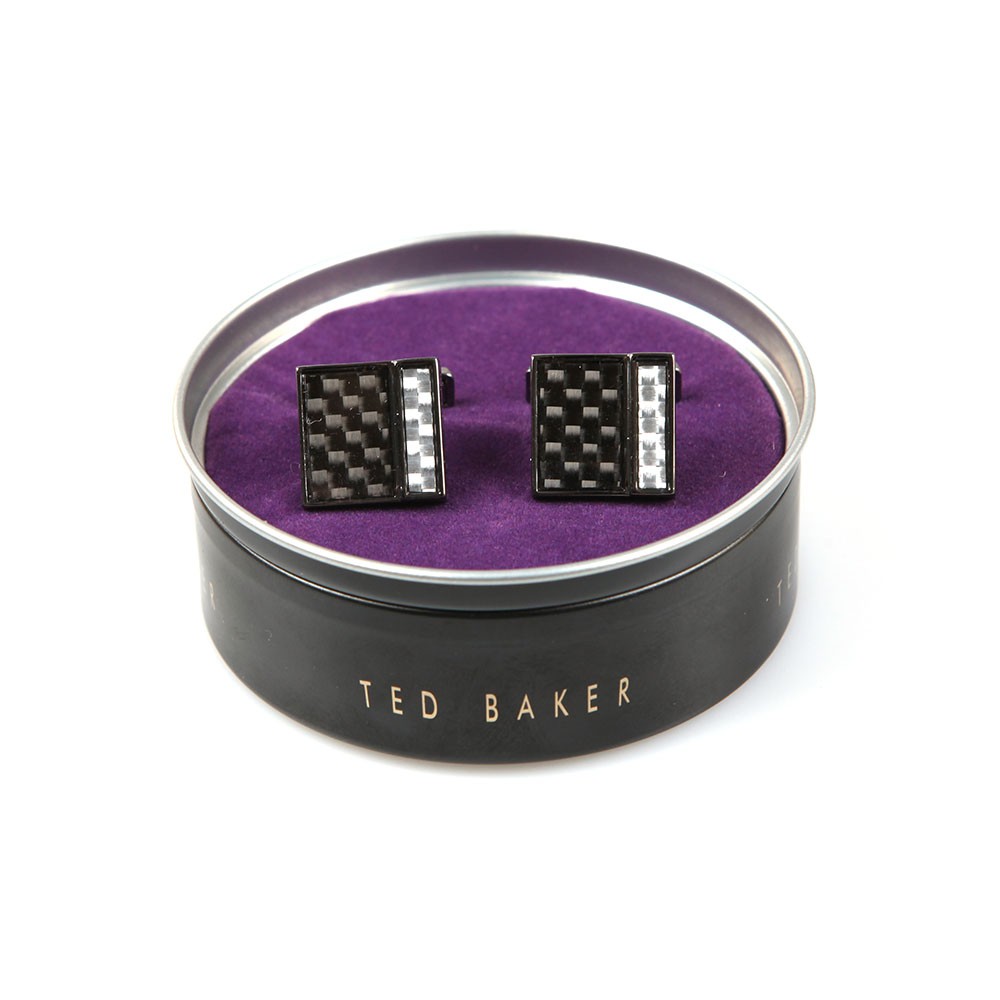Ted Baker Carbon Fibre Cufflinks Oxygen Clothing