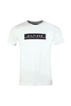 Tommy Hilfiger Mens White Corp Box Print Tee