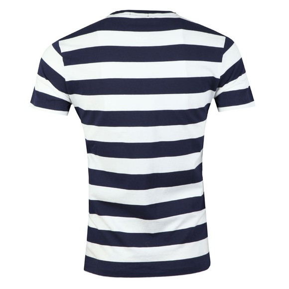 Polo Ralph Lauren Mens White Pocket Stripe T-Shirt #3