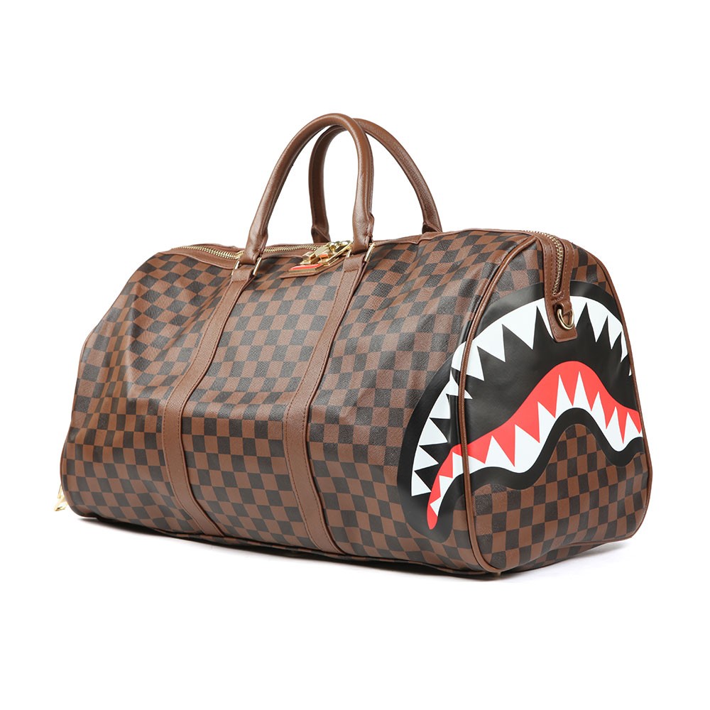 sprayground shark duffle bag