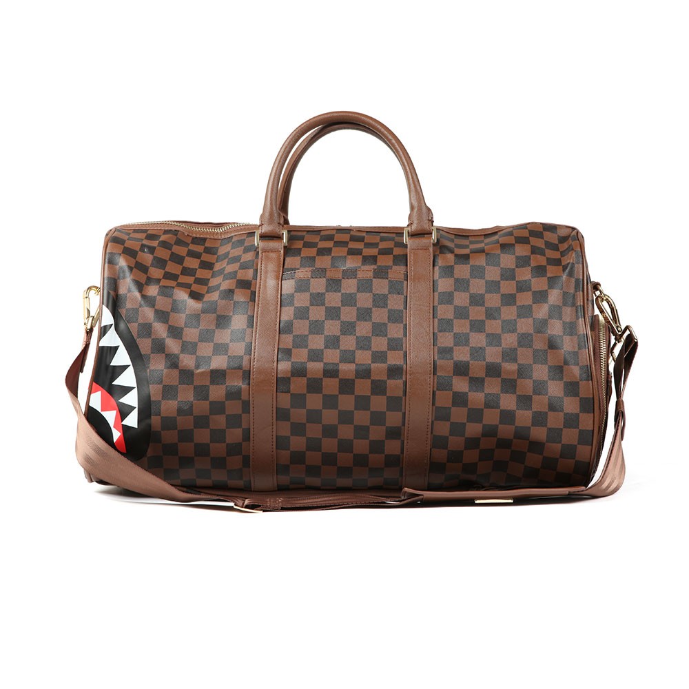 Sprayground Sharks In Paris Duffle Bag Brown