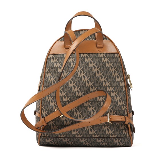 Michael Kors Womens Brown Rhea Zip Backpack main image