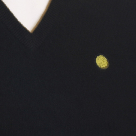 Pretty Green Mens Black Pretty Green V Neck Pullover main image