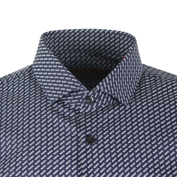 HUGO Mens Blue Erondo Logo Shirt #2