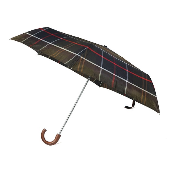 Barbour Lifestyle Mens Green Tartan Mini Umbrella main image