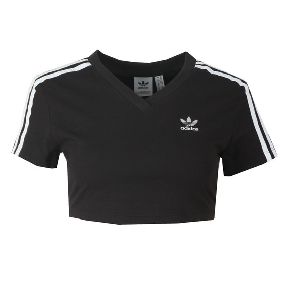 adidas Originals Womens Black Cropped T Shirt main image