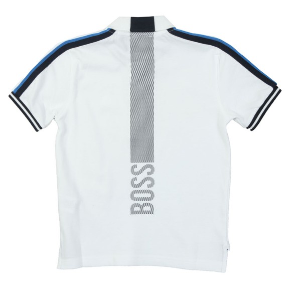 BOSS Boys White Boys J25D47 Polo Shirt main image