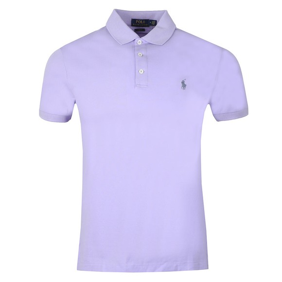 Polo Ralph Lauren Mens Purple Slim-Fit Stretch Mesh Polo Shirt #1