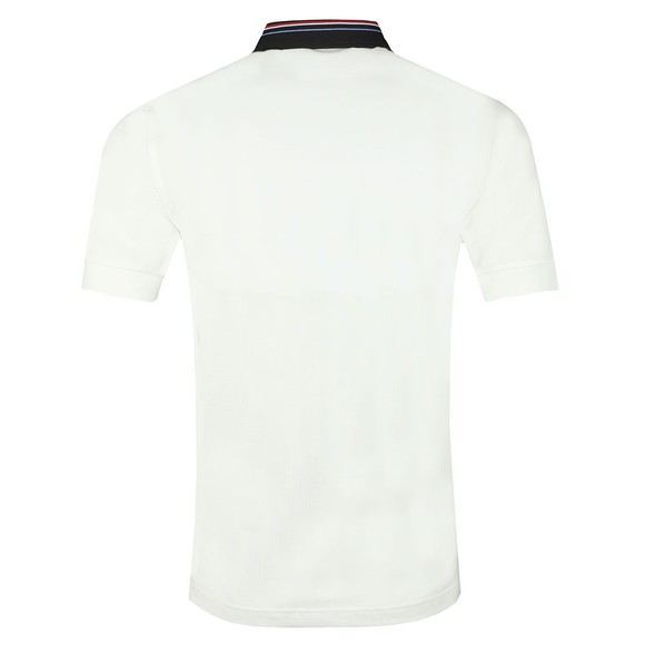 Fred Perry Mens White Stripe Collar Pique Polo Shirt #3