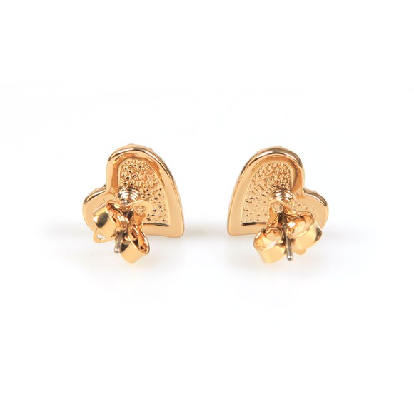 Vivienne Westwood Womens Gold Tiny Diamante Heart Stud Earring main image