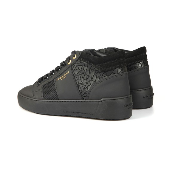Android Homme Mens Black Propulsion Mid Rubber Mosaic Trainer #3
