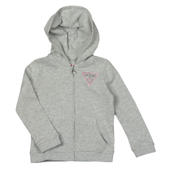 Guess Glitter Triangle Logo Hoody | Oxygen Clothing