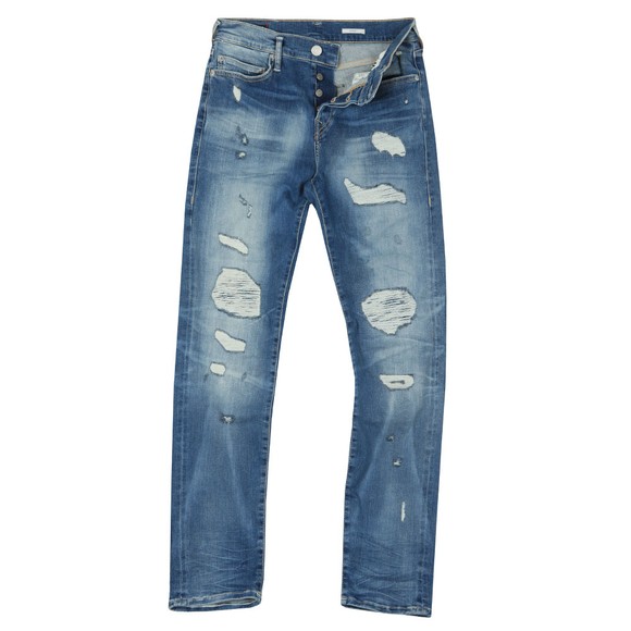 True Religion Mens Blue New Rocco Destroyed Jeans #1