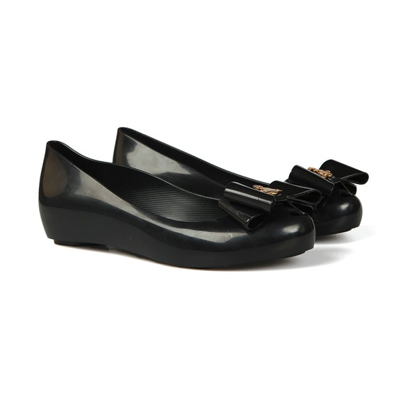 Vivienne Westwood Anglomania X Melissa Womens Black Ultragirl 22 Bow Orb Shoe main image