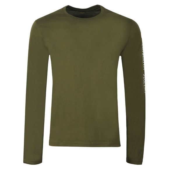 Polo Ralph Lauren Mens Green Crew POLO Sleeve Long Sleeve Top #1