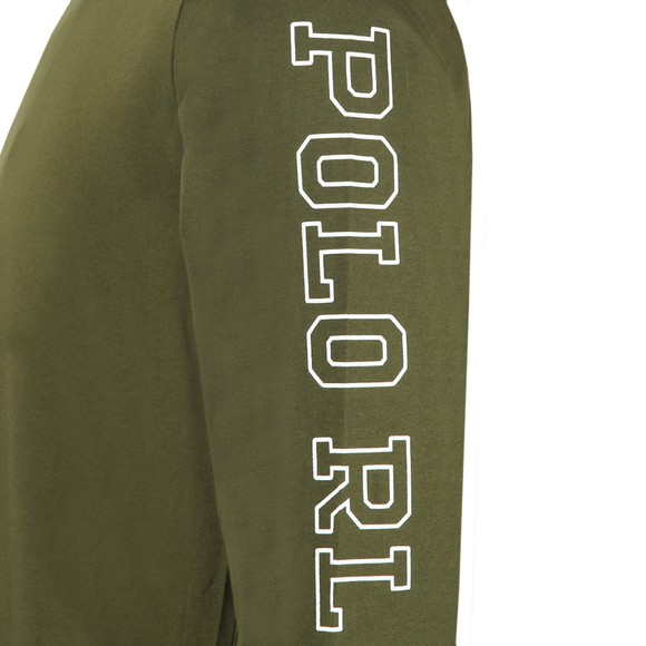 Polo Ralph Lauren Mens Green Crew POLO Sleeve Long Sleeve Top #2