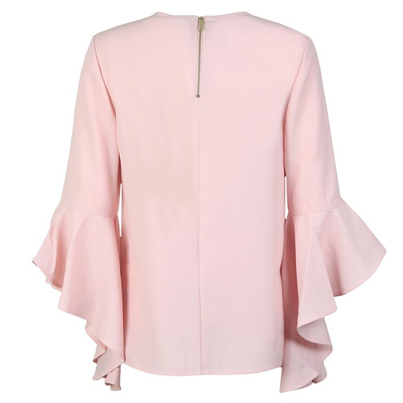 Ted Baker Womens Pink Shannia Raspberry Ripple Peplum Top #3