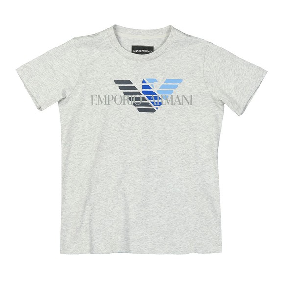 Emporio Armani Boys Grey Boys 6G4DJD Large Logo T Shirt main image