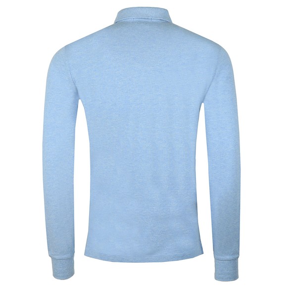 Polo Ralph Lauren Mens Blue Long Sleeve Slim Fit Polo Shirt main image