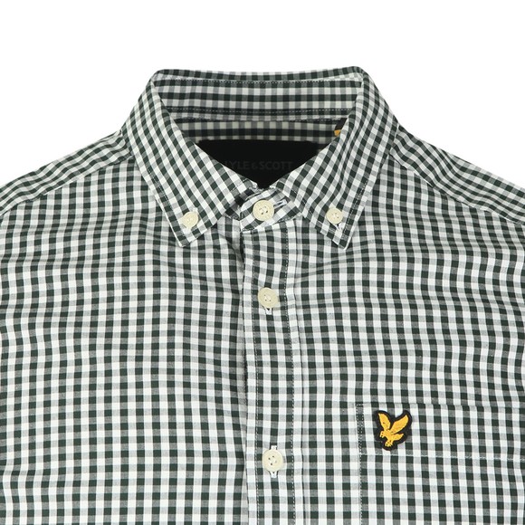 Lyle & Scott Mens Green Gingham Shirt main image