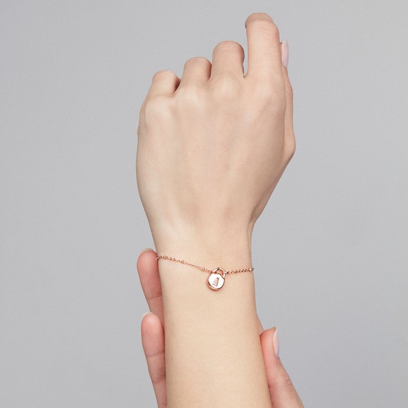 Ted Baker Womens Pink Padena Mini Padlock Bracelet #2