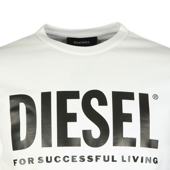 Diesel Mens White S-GIR Division Logo Sweatshirt main image