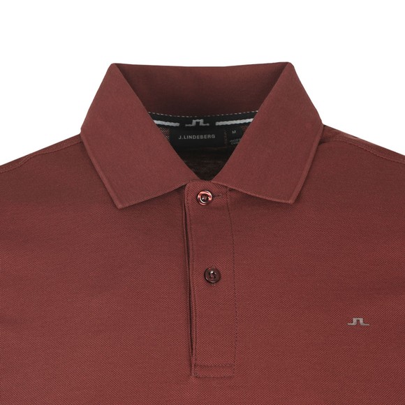 J.Lindeberg Mens Dark Mocca Troy Clean Pique Polo Shirt main image