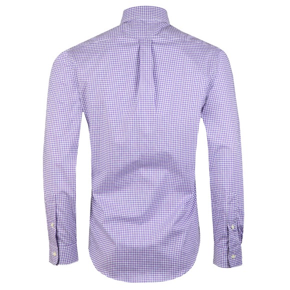 Polo Ralph Lauren Mens Purple Slim Fit Stretch Gingham Shirt main image