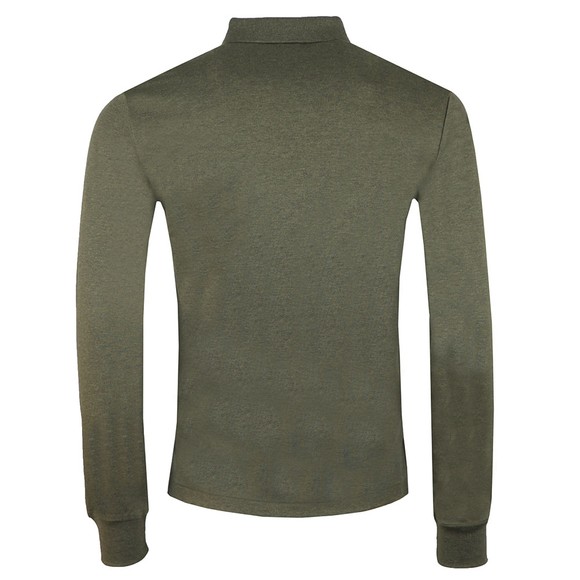 Polo Ralph Lauren Mens Green Long Sleeve Slim Fit Pima Cotton Polo Shirt #3