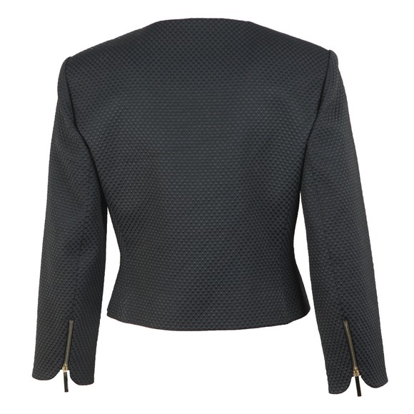 Ted Baker Womens Black Laj Textured Cropped Jacket #3