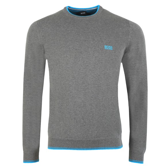 BOSS Mens Grey Athleisure Rimex Jumper #1