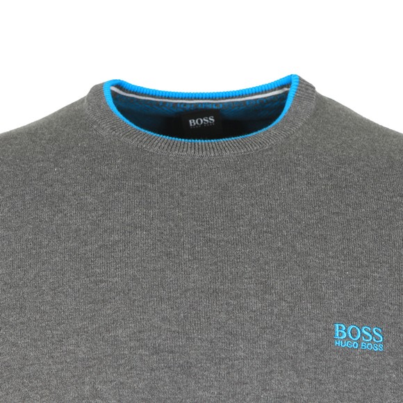 BOSS Mens Grey Athleisure Rimex Jumper #2