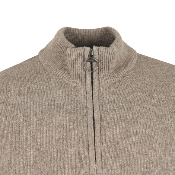 Barbour Lifestyle Mens Beige Holden Half Zip Jumper main image