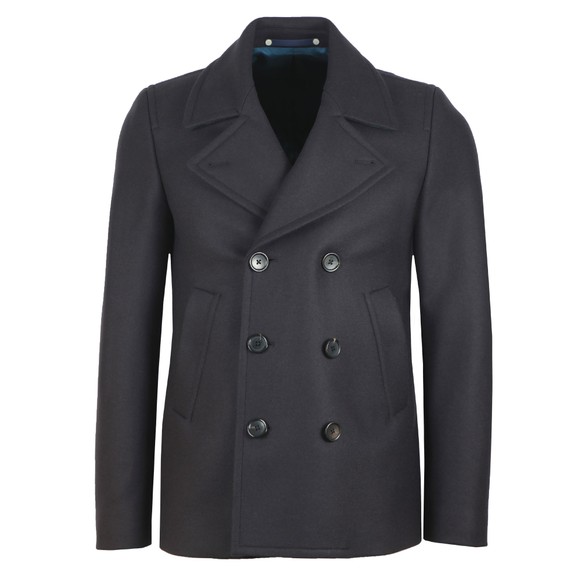 PS Paul Smith Mens Blue Reefer Coat main image