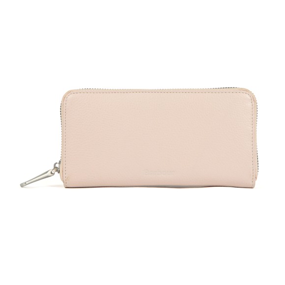 Barbour Lifestyle Womens Pink Leather Clutch Purse main image